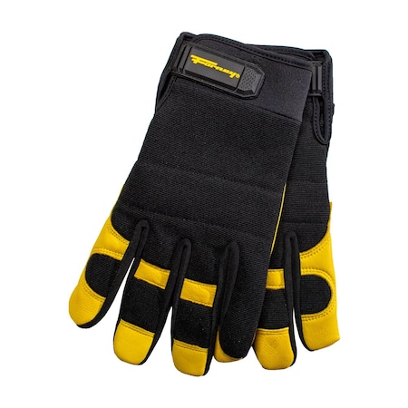 Forney Hydra-Lock Utility/Multi-Purpose Cowhide Work Gloves Menfts L 53114